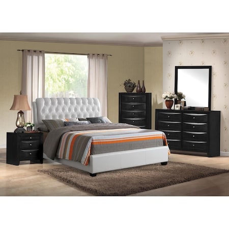 Gfancy Fixtures 48 x 71 x 63 in. Madison II Queen Size Bed with Storage Espresso GF3090867